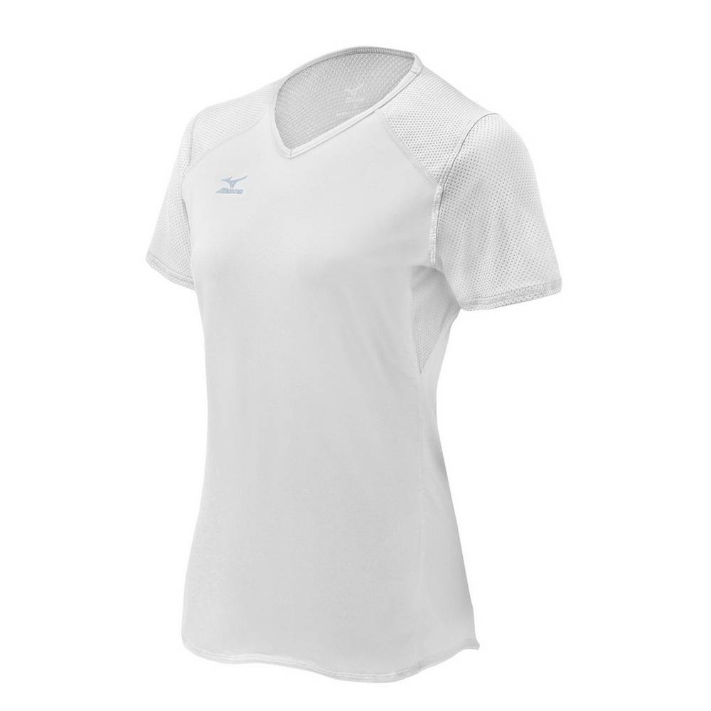 Jersey Mizuno Voleibol Techno VI Short Sleeve Para Mujer Blancos 5184627-DM